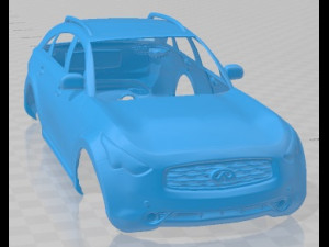Infiniti FX S51 2008 Printable Body Car 3D 打印模型