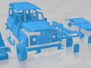 Land Rover Defender Works V8 Printable Car 3D-printmodel