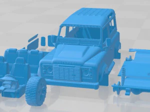 Land Rover Defender Works V8 Printable Car 3D Print Model