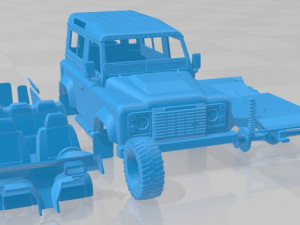 Land Rover Defender Works V8 Printable Car 3D Print Model