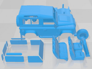 Land Rover Defender Works V8 Printable Car 3D Print Model