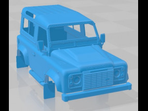 Land Rover Defender Works V8 Printable Body Car 3D प्रिंट मॉडल