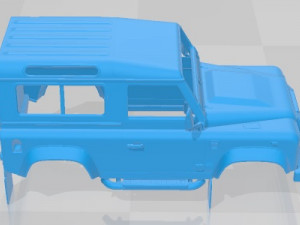 Land Rover Defender Works V8 Printable Body Car 3D प्रिंट मॉडल