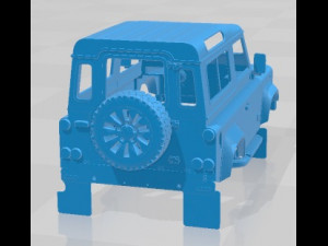 Land Rover Defender Works V8 Printable Body Car 3D प्रिंट मॉडल