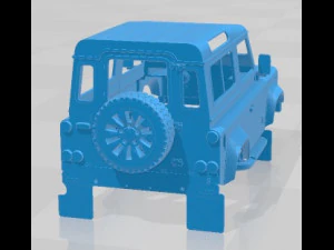 Land Rover Defender Works V8 Printable Body Car 3D Print Model