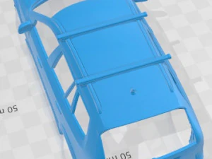 Saab 9-3 X 2009 Printable Body Car 3D Print Model