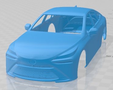 Toyota Mirai 2022 Printable Body Car 3D प्रिंट मॉडल .c4d .max .obj .3ds .fbx .stl .blend 