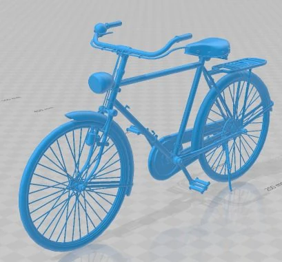 Vintage Bicycles Model 1 Printable 3D Print Model .c4d .max .obj .3ds .fbx .stl .blend 