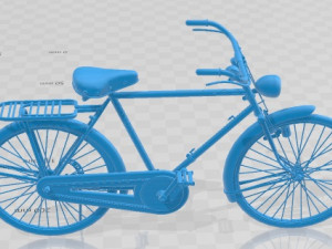 Vintage Bicycles Model 1 Printable 3D 打印模型