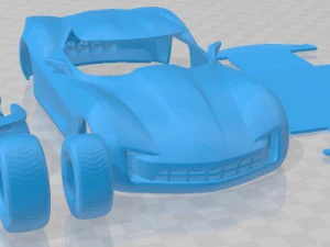 Chevrolet Stingray Concept 2009 Printable Car 3D Print Model