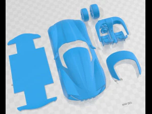 Chevrolet Stingray Concept 2009 Printable Car 3D Print Model