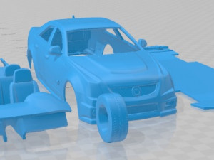 Cadillac CTS Sedan V 2009 Printable Car 3D 프린트 모델