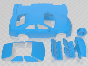 Cadillac CTS Sedan V 2009 Printable Car 3D 프린트 모델