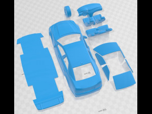 Cadillac CTS Sedan V 2009 Printable Car 3D 프린트 모델