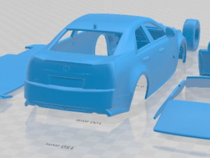 Cadillac CTS Sedan V 2009 Printable Car 3D 프린트 모델
