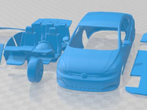 Volkswagen Polo Virtus 2018 Printable Car 3D Print Model