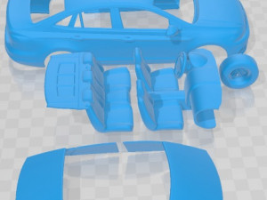 Volkswagen Polo Virtus 2018 Printable Car 3D Print Model