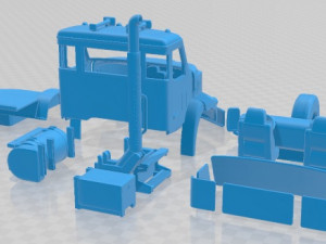 Autocar DC 64 2019 Printable Cabin Truck Model do druku 3D