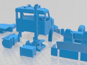 Autocar DC 64 2019 Printable Cabin Truck 3D Print Model