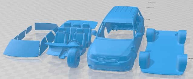 Subaru Forester 2009 Printable Car 3D Baskı Modeli .c4d .max .obj .3ds .fbx .stl .blend 