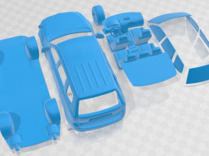 Subaru Forester 2009 Printable Car 3D Baskı Modeli