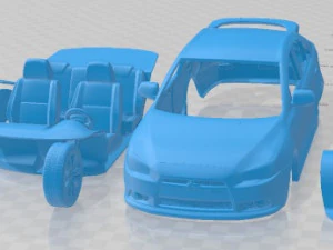 Mitsubishi Lancer Sportback 2009 Printable Car 3D Print Model