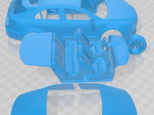 Mitsubishi Lancer Sportback 2009 Printable Car 3D प्रिंट मॉडल