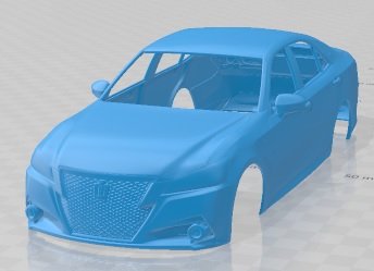 Toyota Crown Hybrid Athlete 2013 Printable Body Car 3D Print Model .c4d .max .obj .3ds .fbx .stl .blend