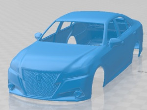 Toyota Crown Hybrid Athlete 2013 Printable Body Car 3D Print Model