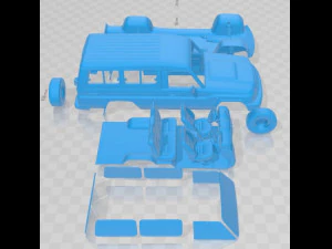 Toyota Land Cruiser J78 2010 Printable Car 3D Print Model