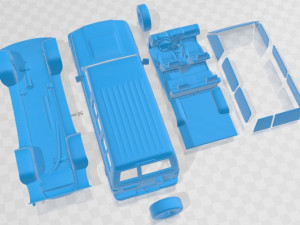 Toyota Land Cruiser J78 2010 Printable Car 3D Print Model