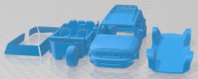 Toyota FJ Cruiser 2010 Printable Car Modèles 3D en vedette .c4d .max .obj .3ds .fbx .stl .blend 