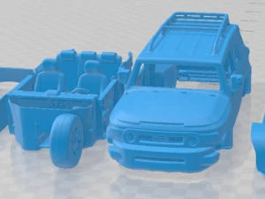 Coche Imprimible Toyota FJ Cruiser 2010 Modelo de impresión 3D