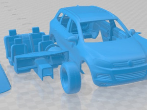 Volkswagen Touareg 2010 Printable Car Model do druku 3D