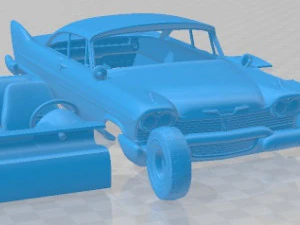 Plymouth Fury Coupe Christine 1958 Printable Car 3D Print Model