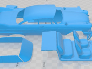 Plymouth Fury Coupe Christine 1958 Printable Car 3D Print Model