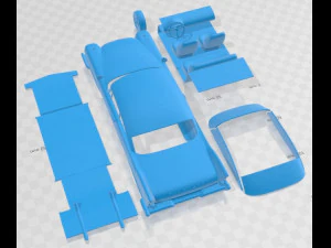 Plymouth Fury Coupe Christine 1958 Printable Car 3D Print Model