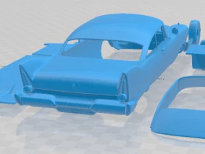 Plymouth Fury Coupe Christine 1958 Printable Car 3D Print Model