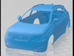 Lexus RX 2010 Printable Body Car 3D प्रिंट मॉडल