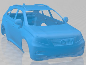 Lexus RX 2010 Printable Body Car Modèles 3D en vedette
