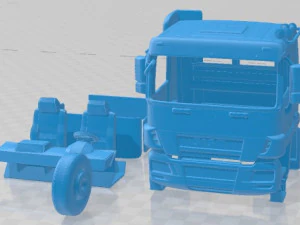 Camion con cabina stampabile Sisu Polar 2010 Modello di stampa 3D