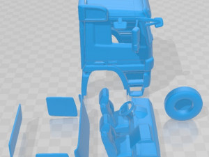Sisu Polar 2010 Printable Cabin Truck 3D Принт Модель