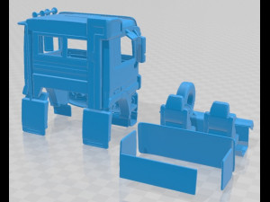 Sisu Polar 2010 Printable Cabin Truck 3D Принт Модель