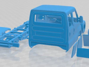 Caminh&atilde;o imprim&iacute;vel Iveco Daily Crew Cab l3 2020 Modelo de Impressão 3D
