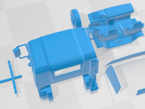 GMC W3500 2021 Printable Truck 3D Baskı Modeli