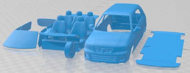 Suzuki Maruti Alto 2012 Printable Car 3D Принт Модель .c4d .max .obj .3ds .fbx .stl .blend 