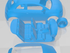 Fiat 500 Electric 2020 Printable Car Modelo de Impressão 3D