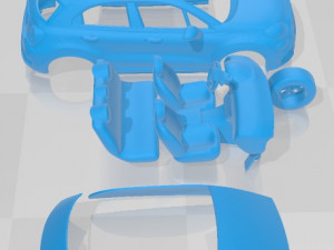 Fiat 500 X Sport 2020 Printable Car Modelo de Impressão 3D