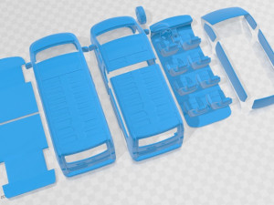 Opel Vivaro 2015 L2 H1 Printable Van Modello di stampa 3D