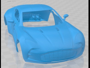 Aston Martin One 77 2010 Printable Body Car 3D 打印模型